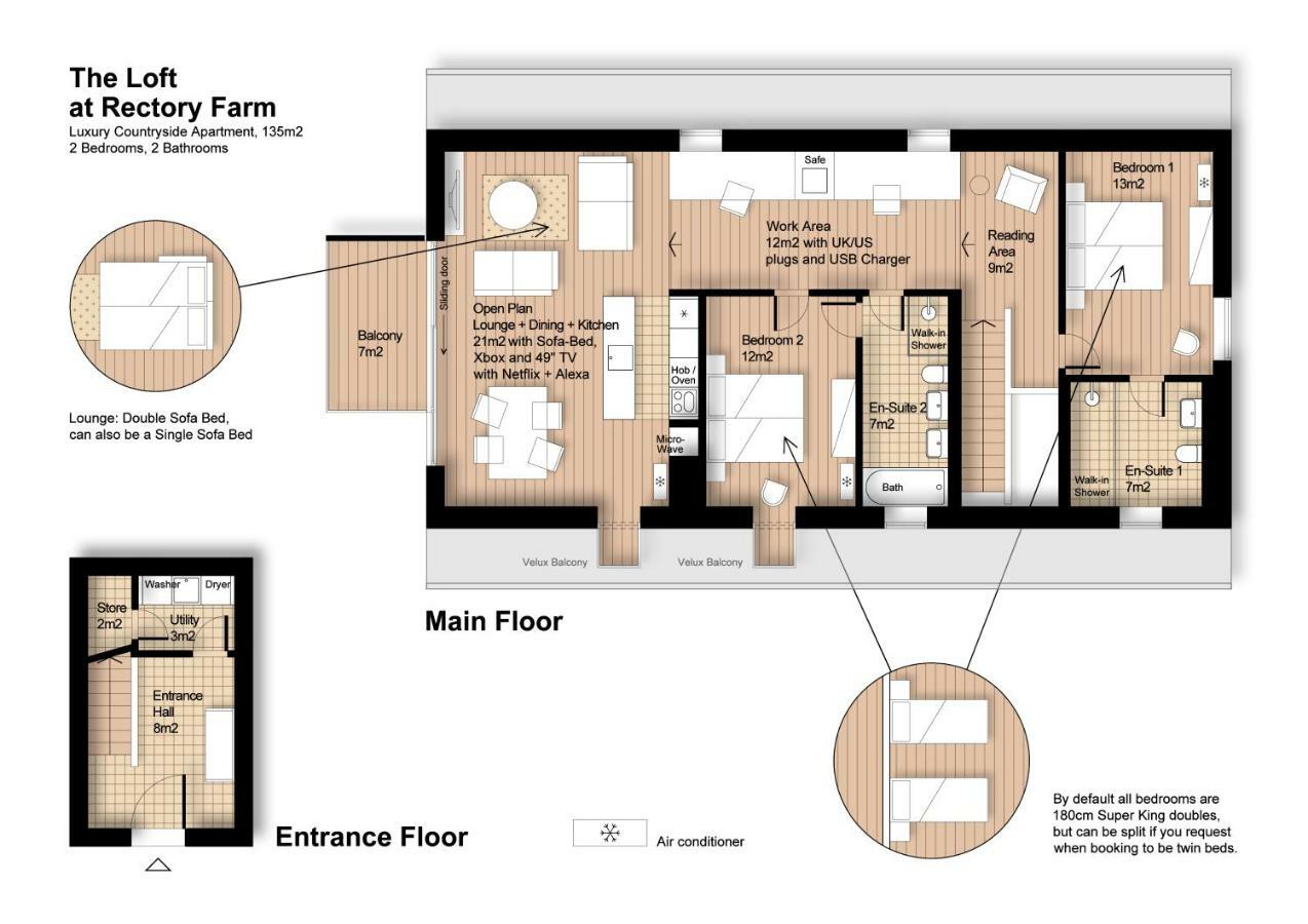 فيلا The Loft : Luxury Countryside Retreat For Family & Friends Clipston  المظهر الخارجي الصورة